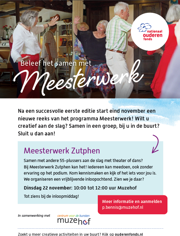 Foto en info over het inloopmoment