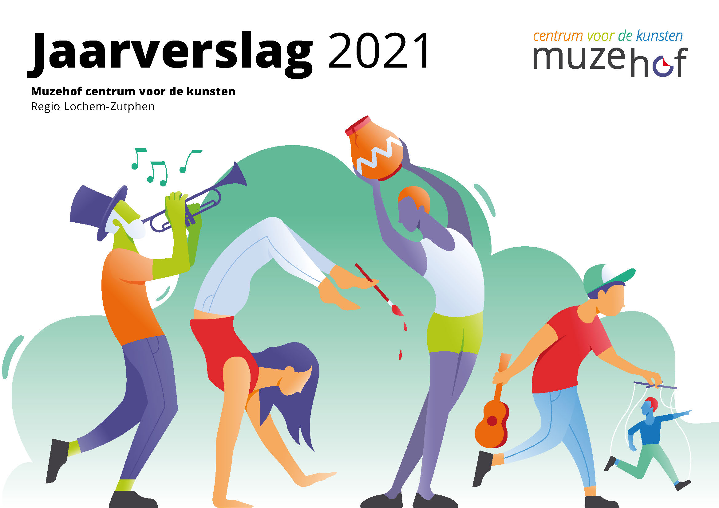 Voorblad Jaarverslag Muzehof 2021 illustratie