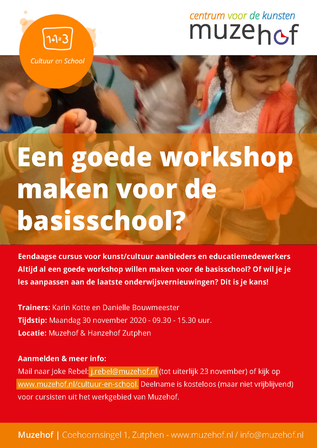 Cursusflyer ICC-Cursus 'Motor voor cultuur'