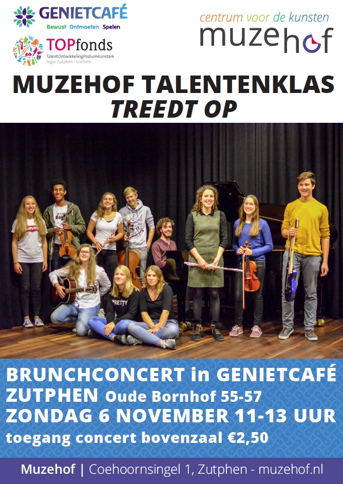 poster met de talentenklas van de Muzehof